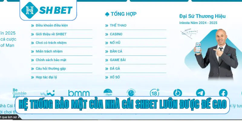 Hệ thống bảo mật của nhà cái SHBET luôn được đề cao