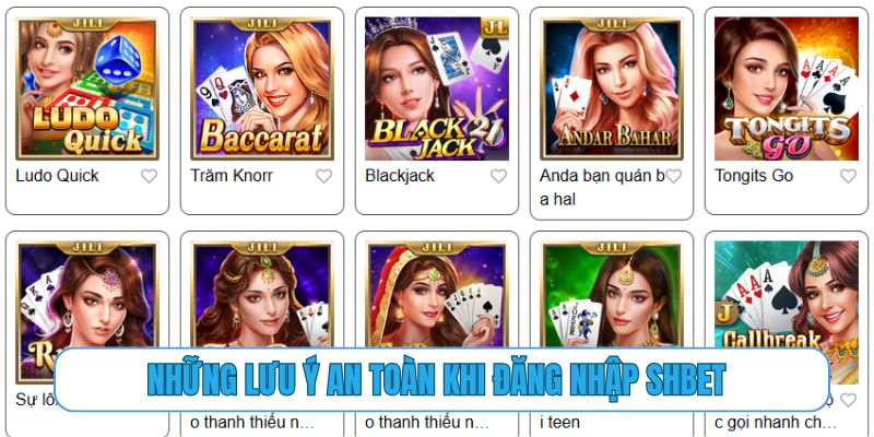 Những lưu ý an toàn khi đăng nhập SHBET