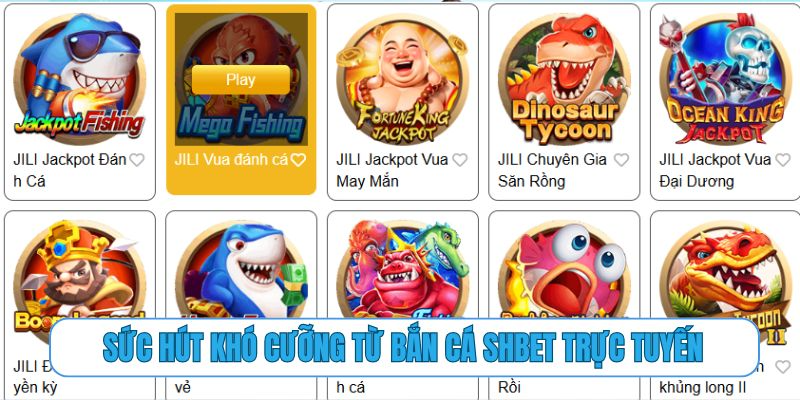 Sức hút khó cưỡng từ bắn cá SHBET trực tuyến